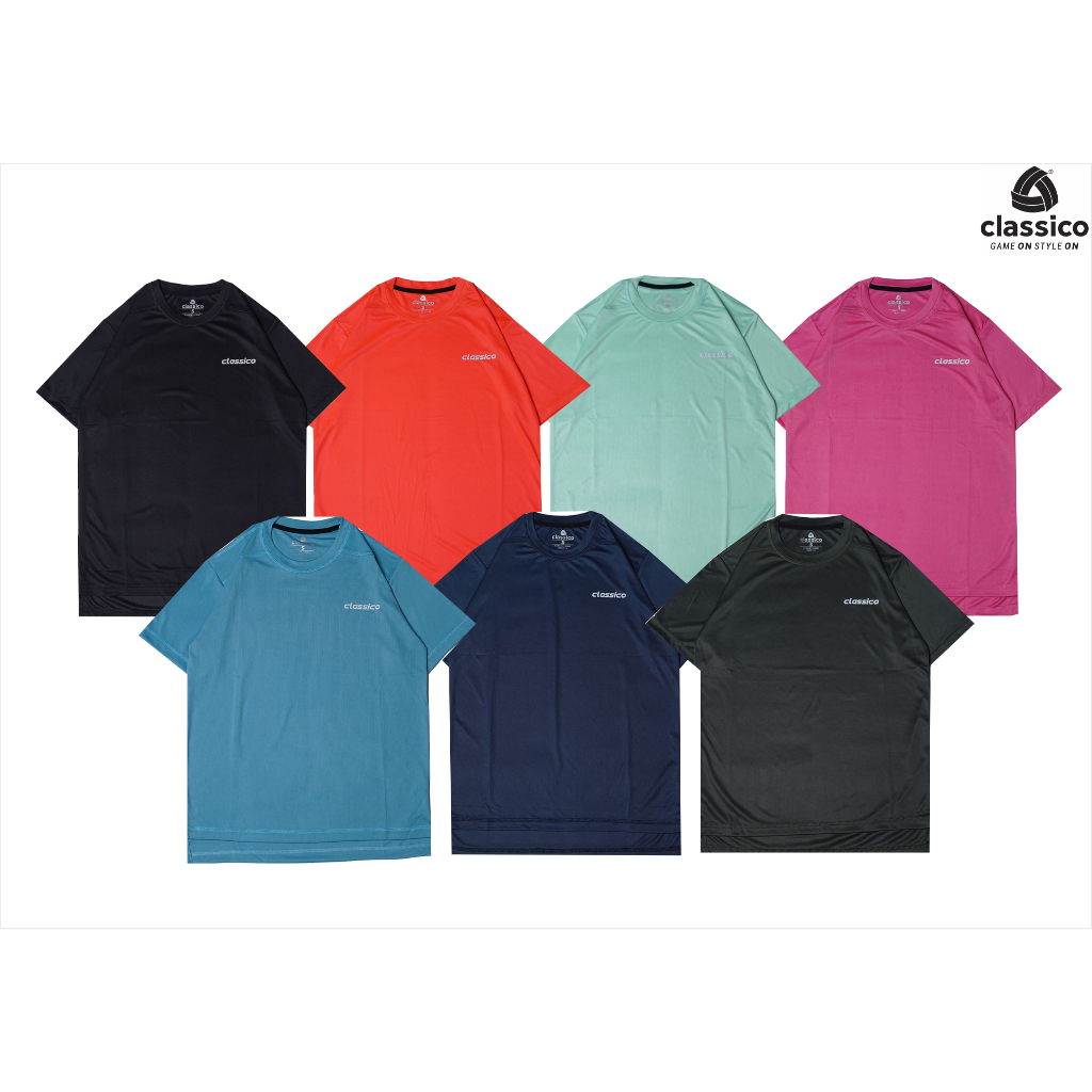 Classiconesia Sportswear Running Jersey Basic Tee Baju Lari Olahraga Basic Running Black Hitam Navy 