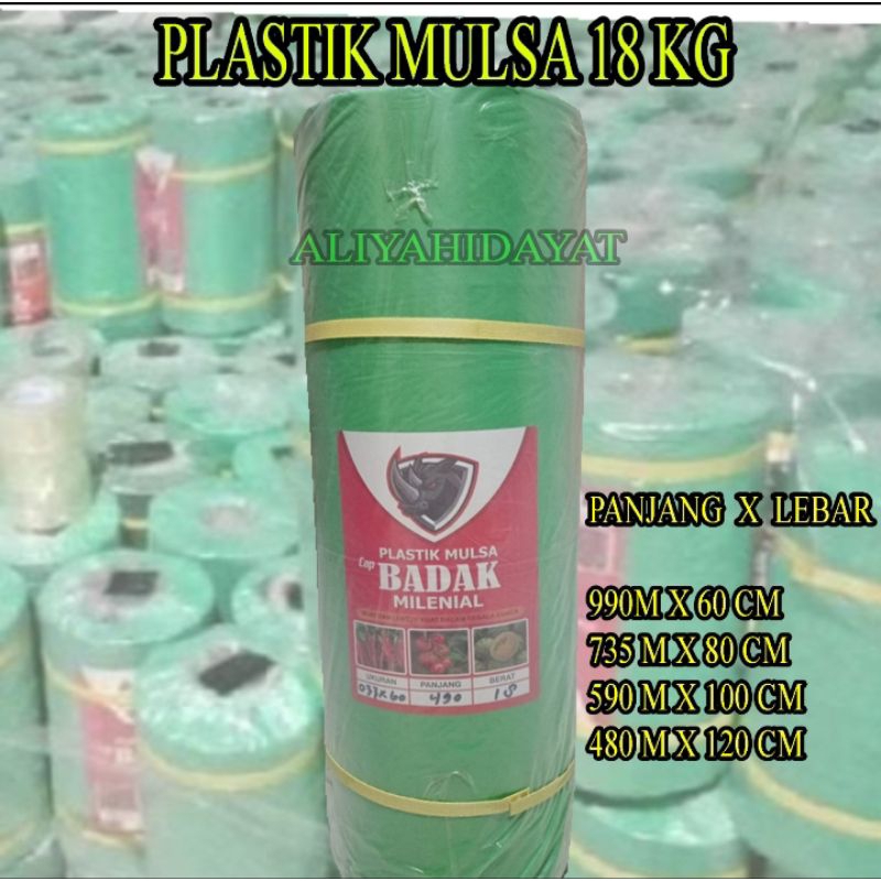Plastik mulsa cap badak milenial 18 kg plastik pertanian dan packing