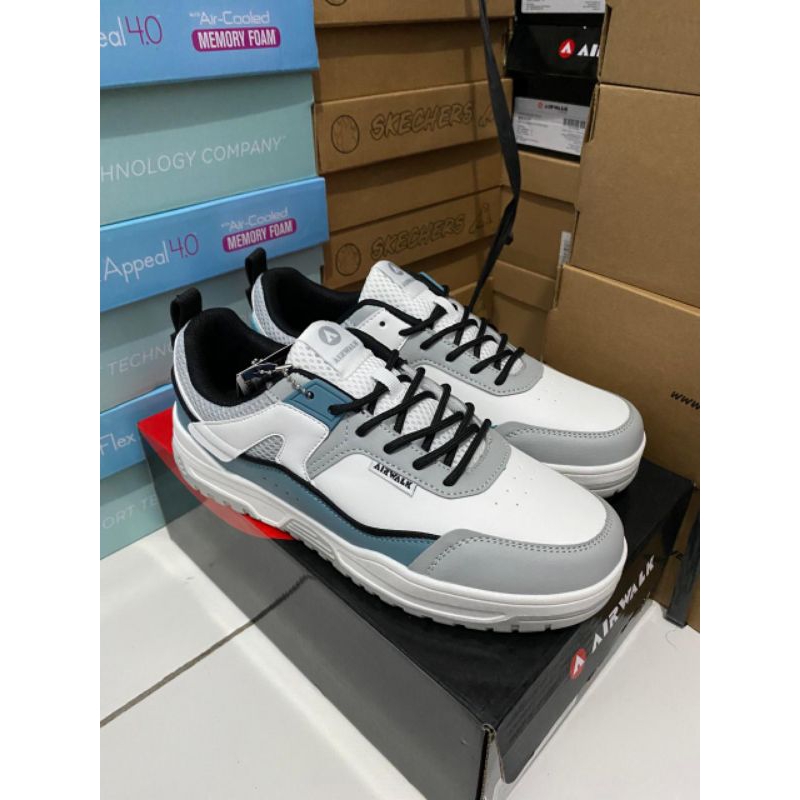 [SALLE] sneakers pria Sepatu Airwalk original/Airwalk Bravy men's sneakers shoes -White green
