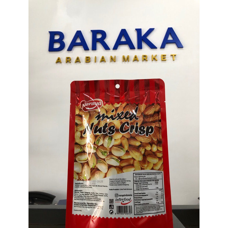 

Naraya Mixed Nuts Crisp 200 Gram