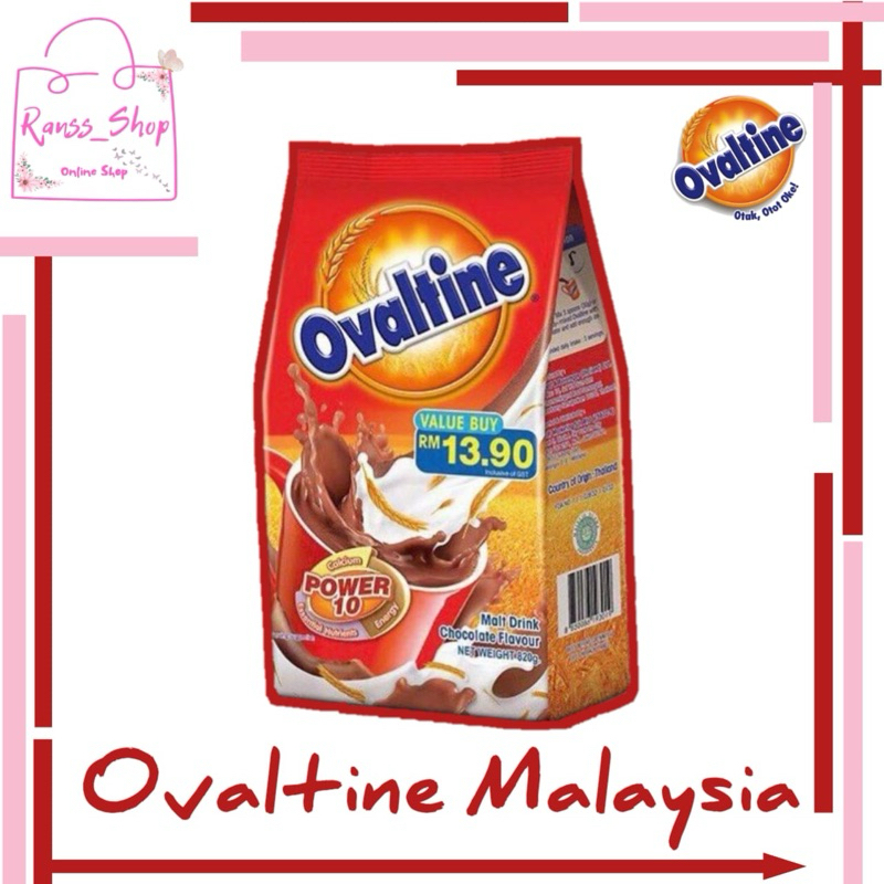 OVALTINE Malaysia Malt Drink chocolate Flavour | Minuman Coklat 900 gr