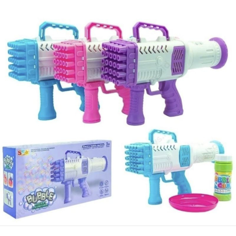 Bubble gun Basoka Gelembung - Bubble Rocket Machine - Gelembung Bazoka Sabun SS 1526