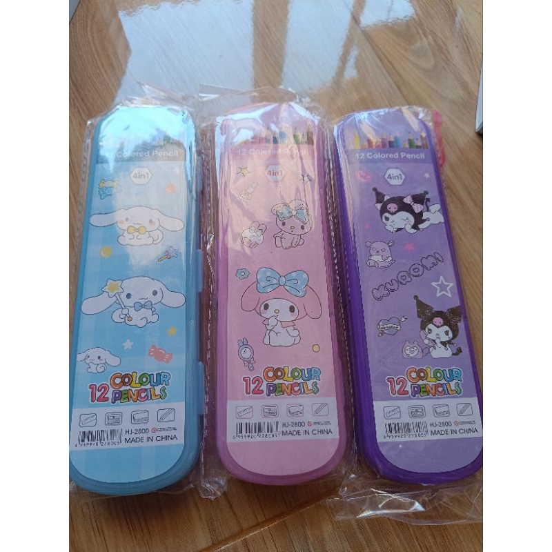

pensil 12 warna motif sanrio harga per 1kotak