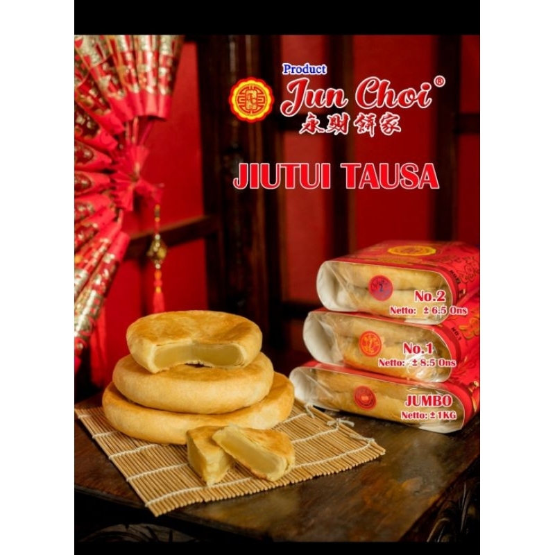 

kue bulan Jiutui Junchoi isi Tausa
