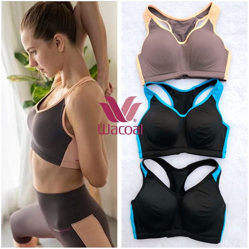 BRA SPORT WACOAL DYNAMIC PAKAI KAWAT FULL CUP BUSA NORMAL IB 5094 LEGGING BH OLAHRAGA YOGA GYM RUNNI
