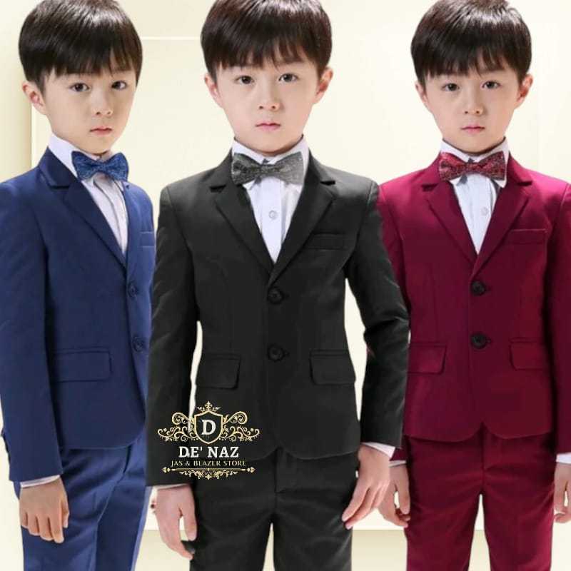 Jas Blazer Anak Laki Laki, Jas Blazer Anak Slimfit, Jas Wisuda Anak