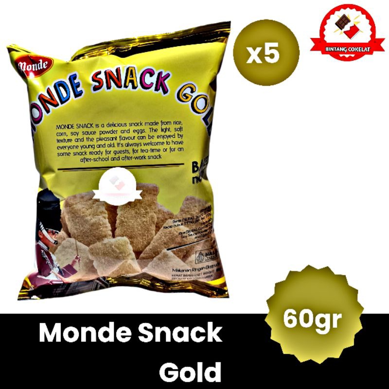 

Monde Snack gold paket x5 pcs 60gr - 27gr murahh