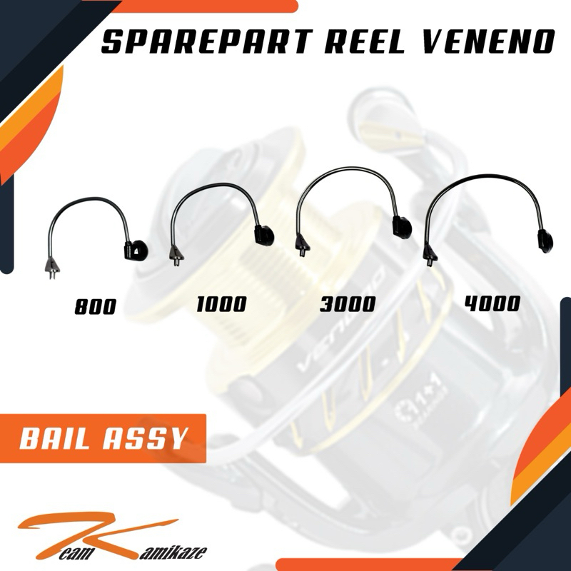 Team Kamikaze Spare Part - Bail Assy VENENO 800 1000 3000 4000 Spinning Reel