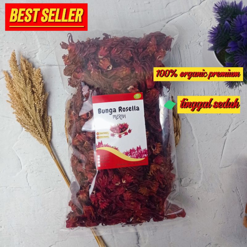 

BUNGA ROSELLA KERING | TEH ROSELA | OBAT DIABETES DAN KOLESTEROL READY STOK