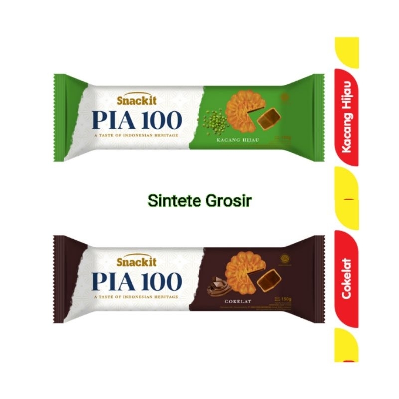 

Snackit Kue Pia 100 Cokelat Dan Kacang Hijau isi 150 gram