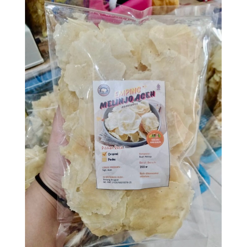 

Emping Melinjo Asli Khas Aceh Mentah 200gr Super Quality Grade A Super Tipis Gurih Renyah