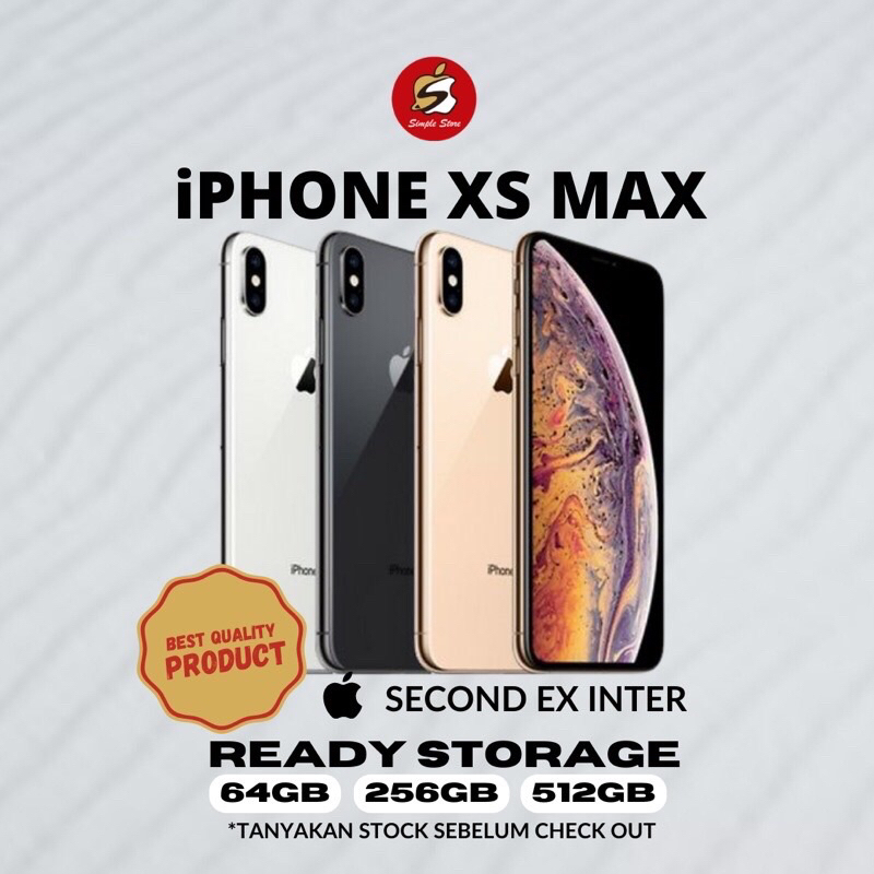 iPHONE XS MAX 512GB SECOND LIKE NEW BERGARANSI