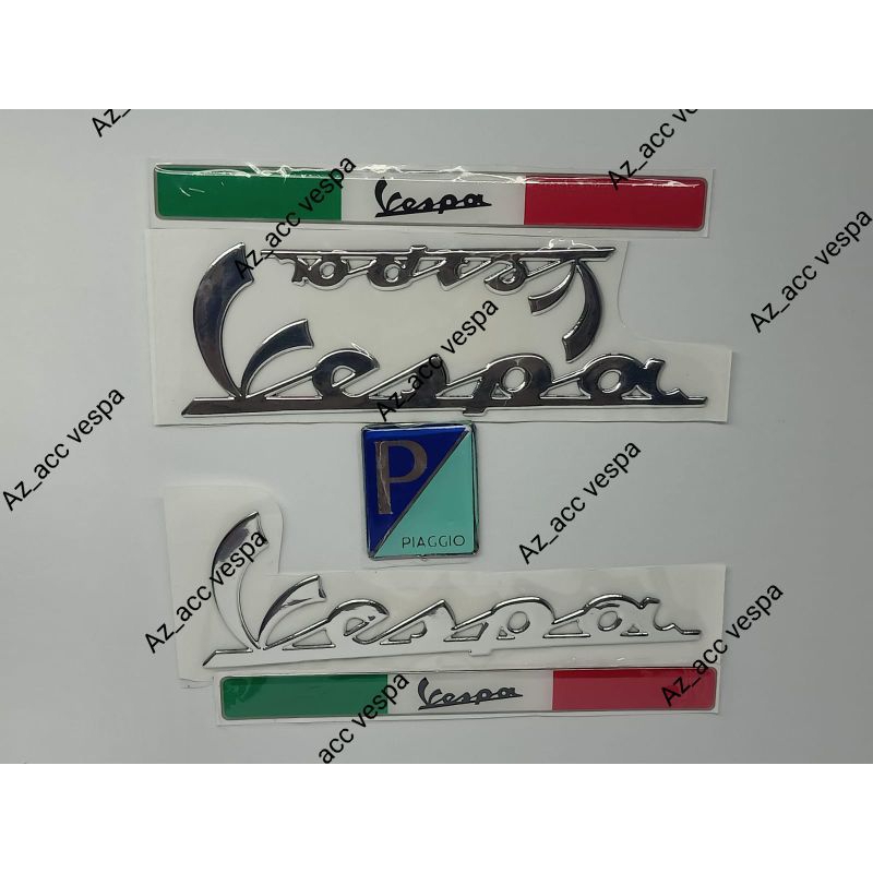 Emblem vespa buat motor uwinfly T3 v7 goodrich exotic sprinter  prime/aksesoris motor listrik