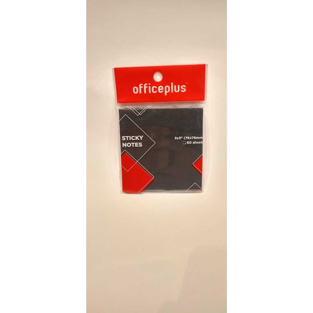 

OFFICE PLUS STICKY NOTE BLACK 3X3 100SHT