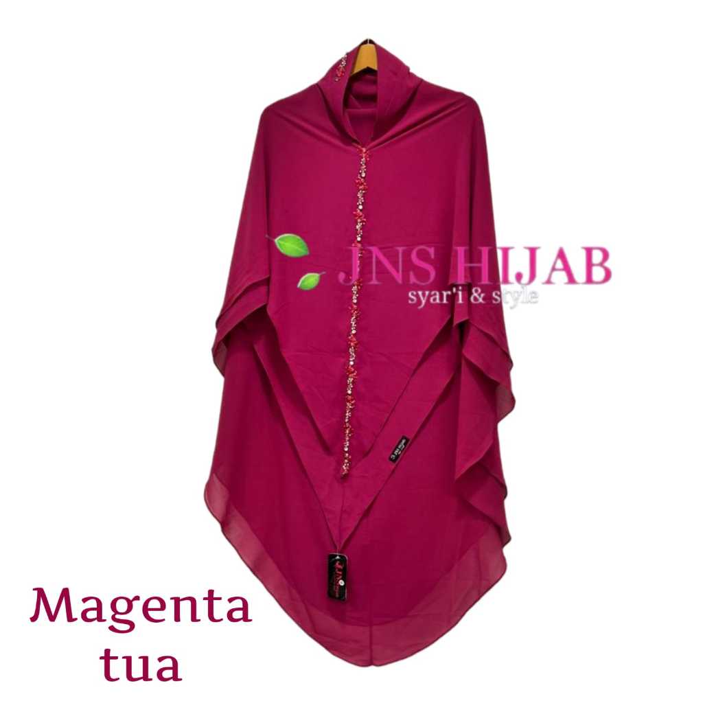 TERMURAH khimar NAMIRA PAYET LURUS hijab premium jilbab syari jumbo ceruty 2 layer JNS HIJAB