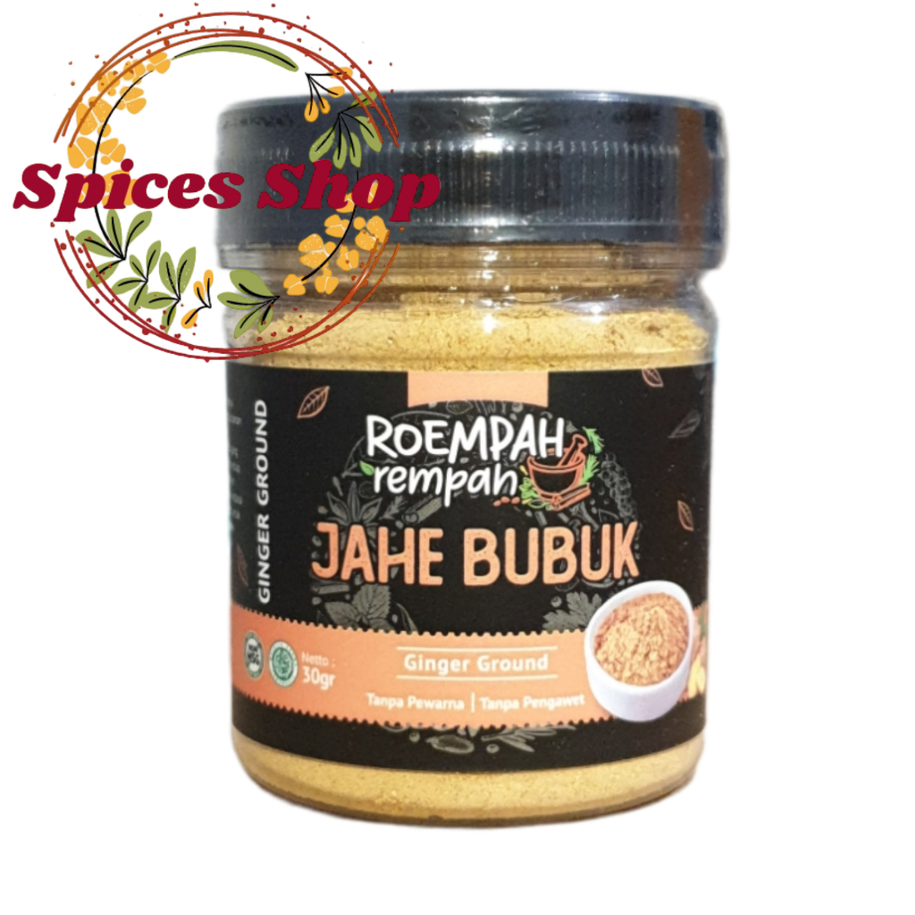 

Jahe Bubuk Murni / Bubuk Jahe Asli ROEMPAH REMPAH / Ginger Powder 30Gr