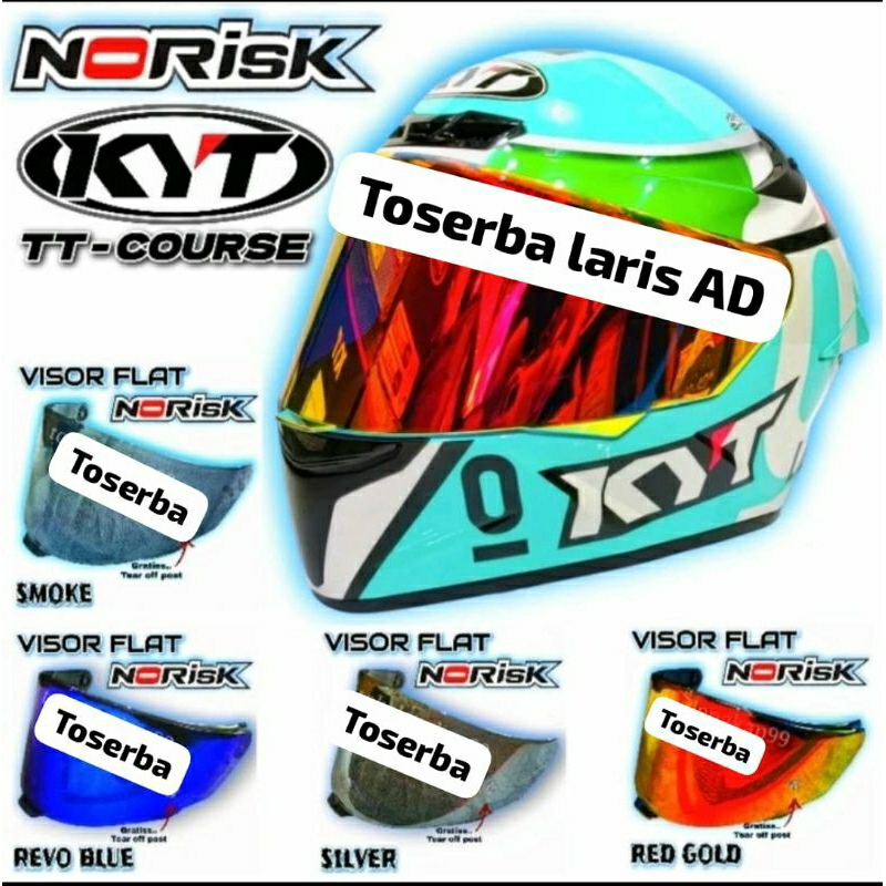 Kaca Helm Visor Flat KYT TTC Course+Top || Visor Flat KYT TTC || Kaca Helm Flat TTC