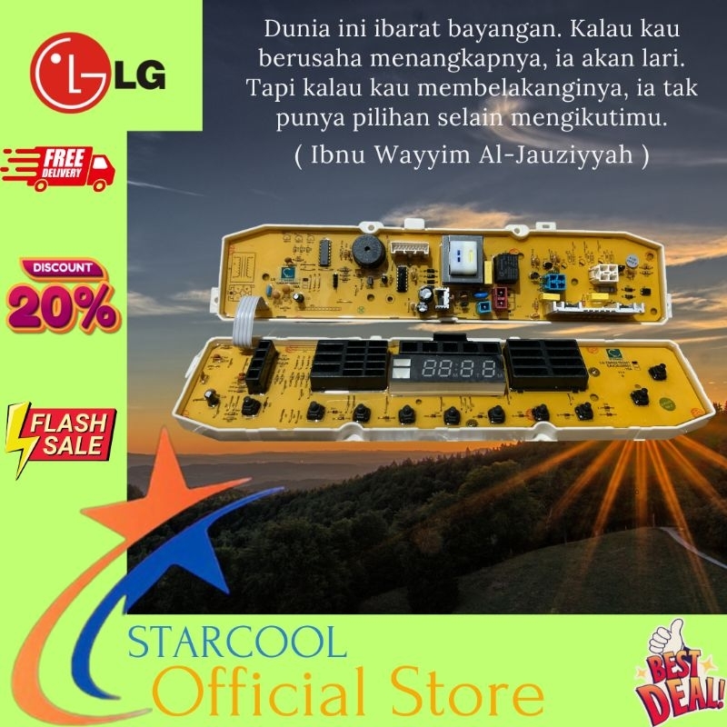 LG TurboDrum 10.0kg TSP10NNW, Modul pcb mesin cuci Top loading