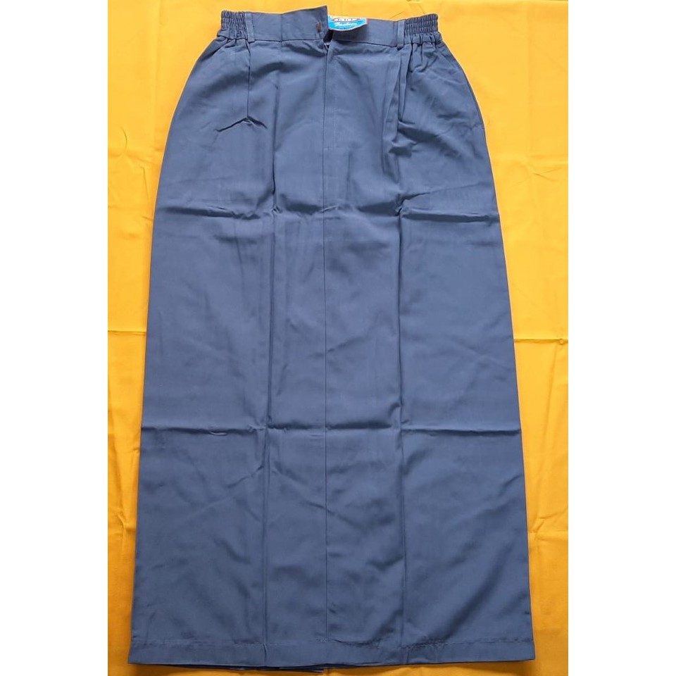 Rok Span Panjang Belah Satu Abu Abu Rok Span Panjang Seragam Sekolah