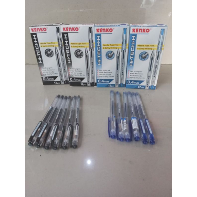 

(1pak)Ballpoint Hi Techh Kenko 0,4mm/Pulpen kenko needle type fine/gel pen hi techh kenko