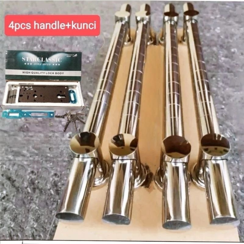 Handle pintu rumah stainless anti karat gagang pintu rumah tarikan