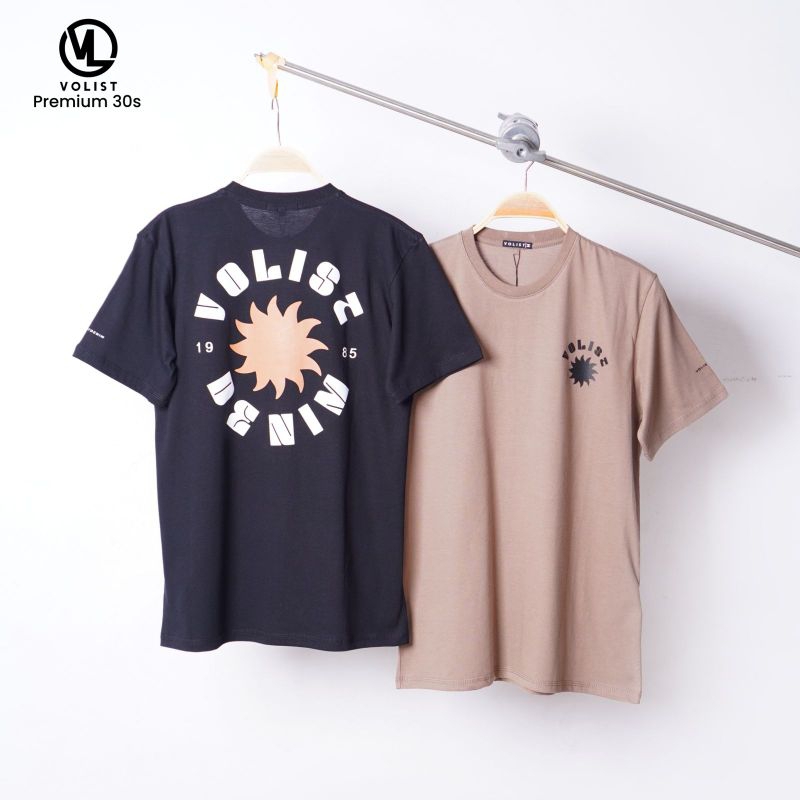 kaos pendek pria 100% original  / kaos oblong distro  volist apparel  terbaru
