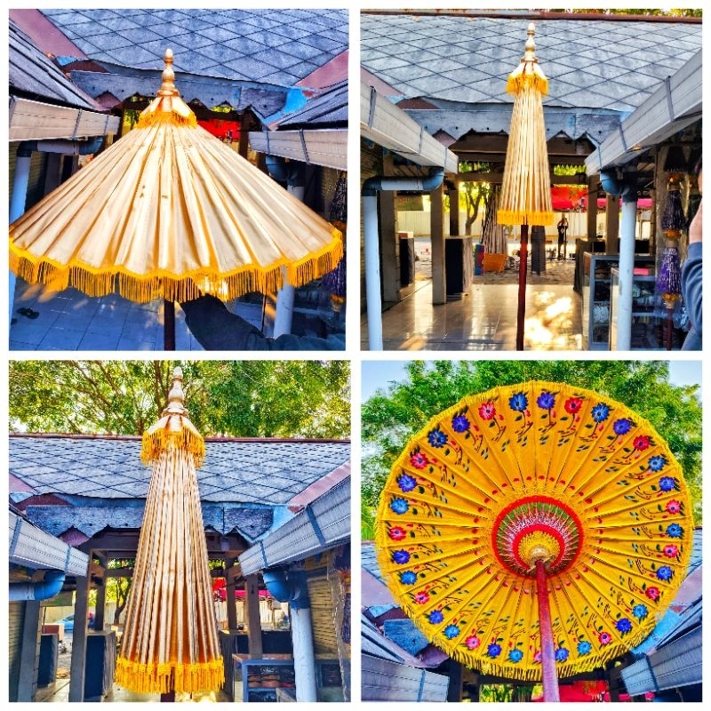 PAYUNG KERATON/PAYUBG KERATON/PAYUNG DEKORASI TUNGGAL PAYUNG EMAS