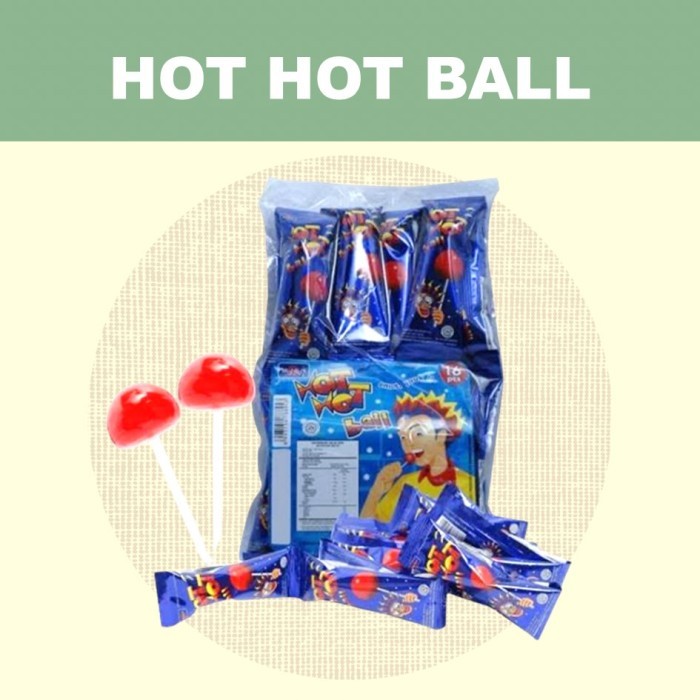 

Permen Hot Ball Mangga (HBM) Lolipop Isi 16pcs/Permen Tangkai