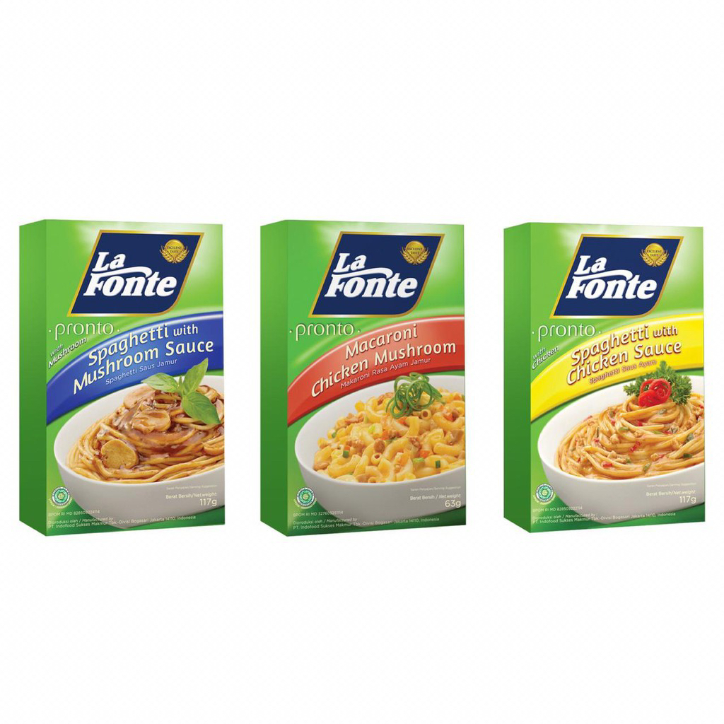 

La fonte spaghetti saus ayam / saus bolognese 117 gram