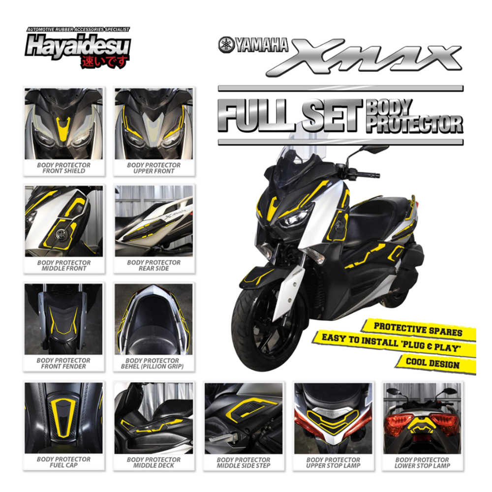 YAMAHA XMAX 2017-2022 Body Protector Motor FULL SET Cover HAYAIDESU