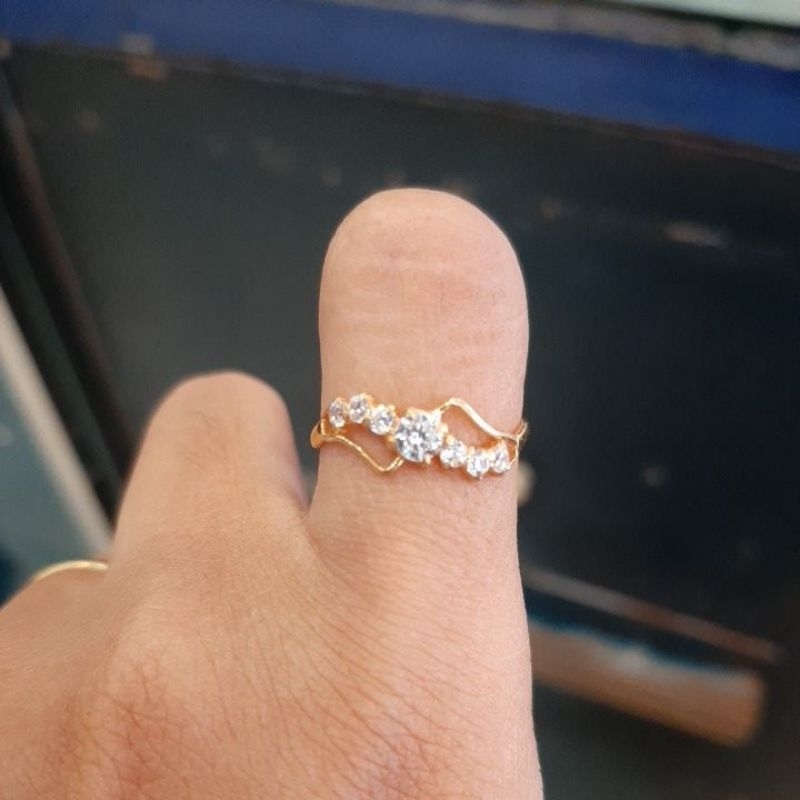 Cincin permata emas asli kadar 300