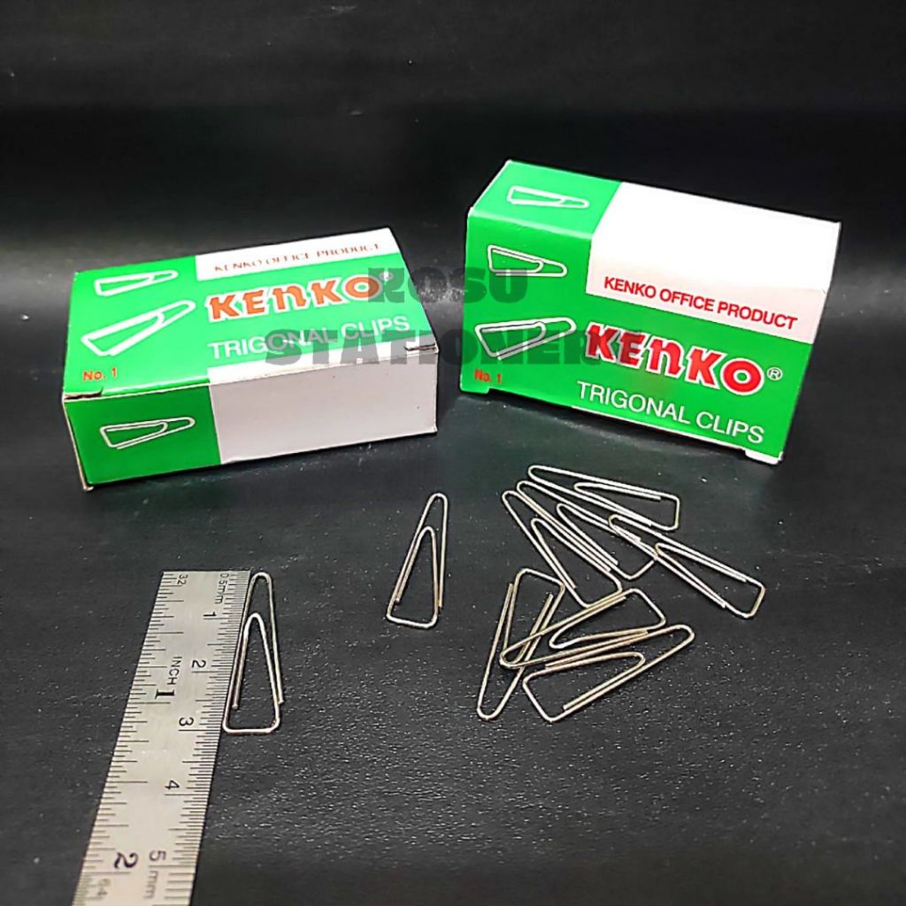 

KLIP KERTAS / PENJEPIT KERTAS / PAPER CLIP / TRIGONAL CLIP KENKO NO. 1