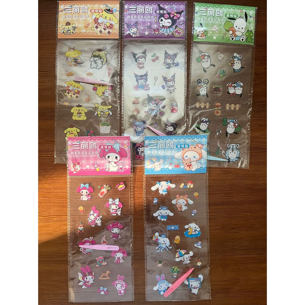 

Stiker Momo Sticker Sanrio Karakter Korea Anak 2D Stiker Kuromi Cinamonroll