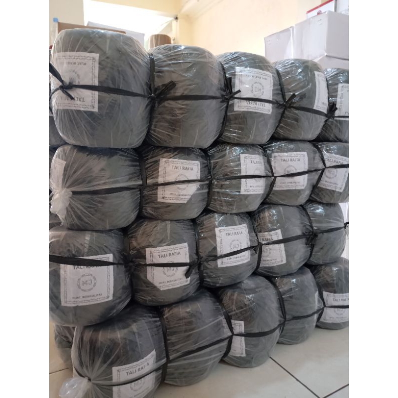 

Tali rafia 1 Kg | Tali Rapia Hitam 1 Kg Full | Tali Plastik Berkualias