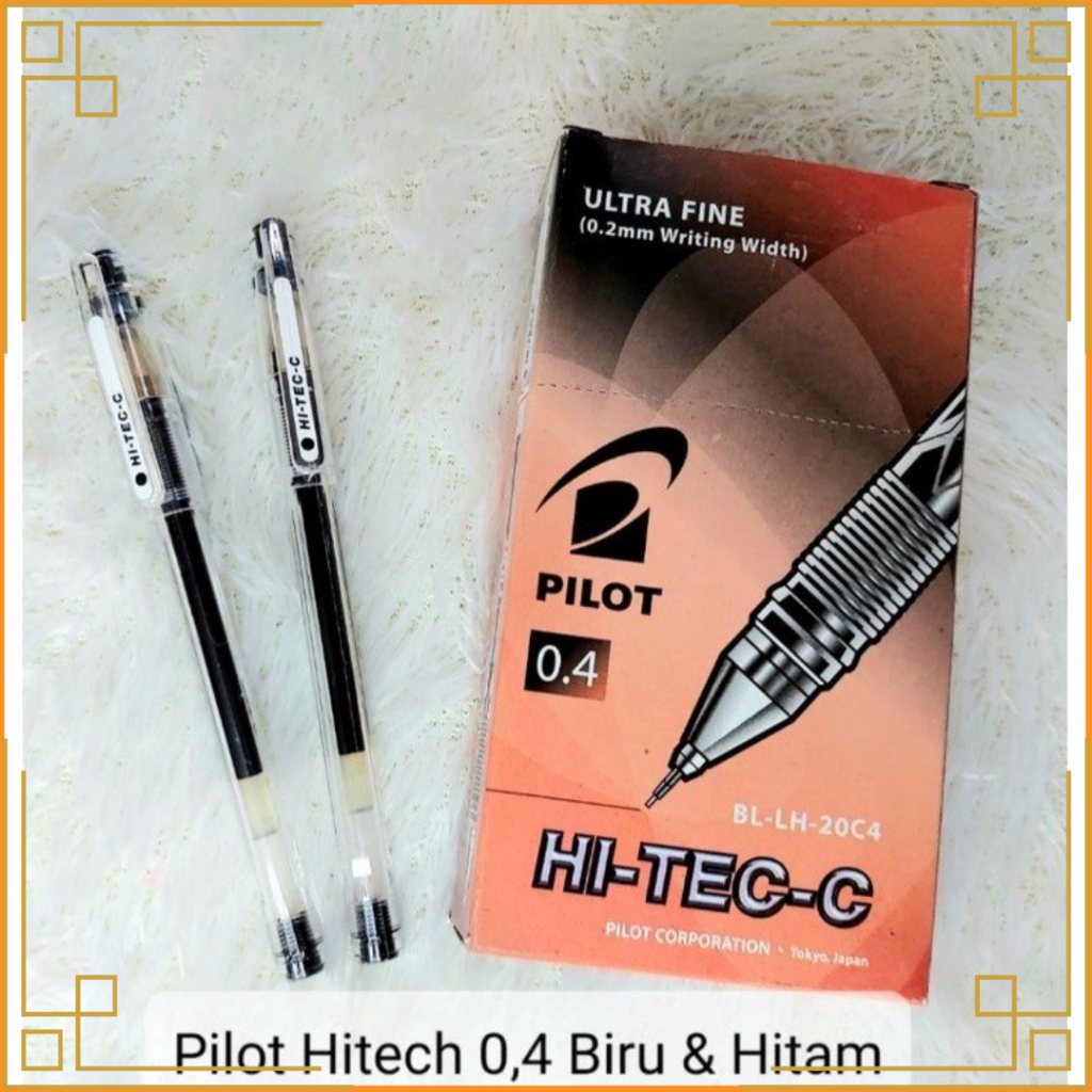 

PILOT Pena hi-tech 0.3 dan 0.4 hitam dan biru (pcs)