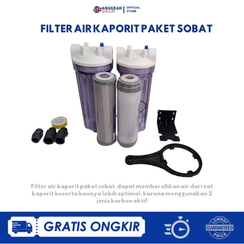 Paket Filter Air Bau Kaporit dan Bau Tanah Bisa Digunakan Untuk Air Sumur Bor dan PDAM