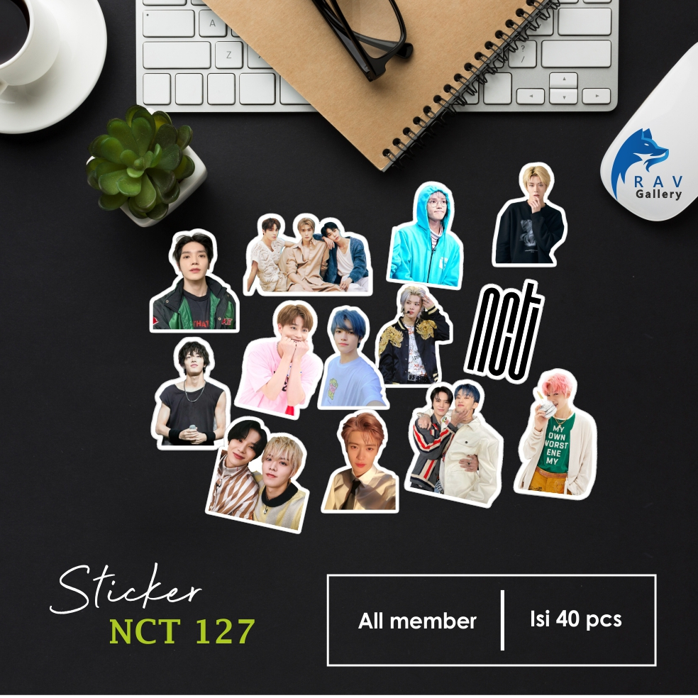 

Stiker Deko Idol Kpop NCT 127 All Member Isi 40 pcs