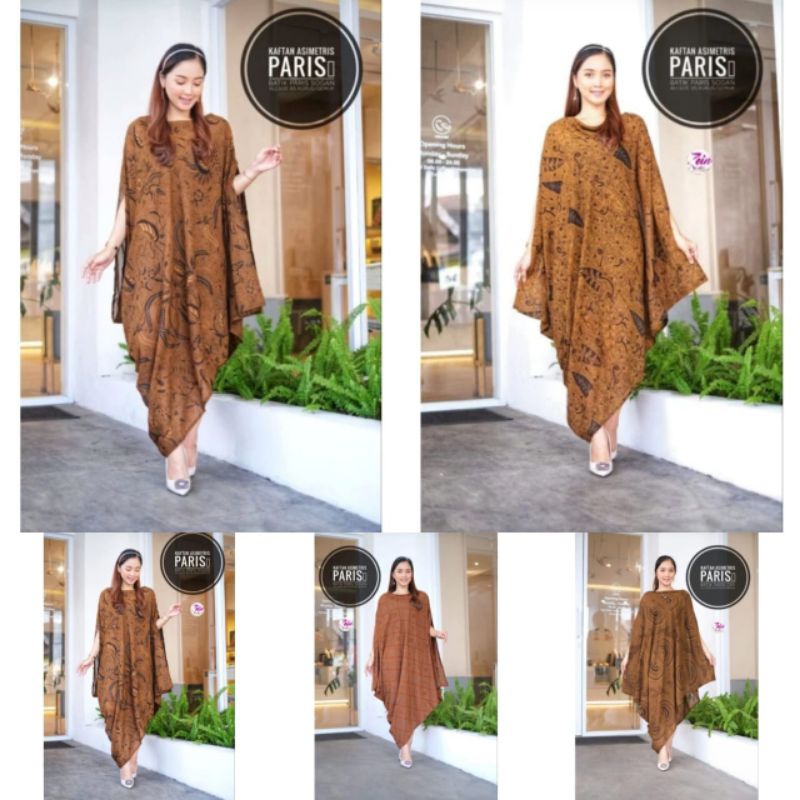 Kaftan batik paris || kalesha tunik asimetris by khayra zein