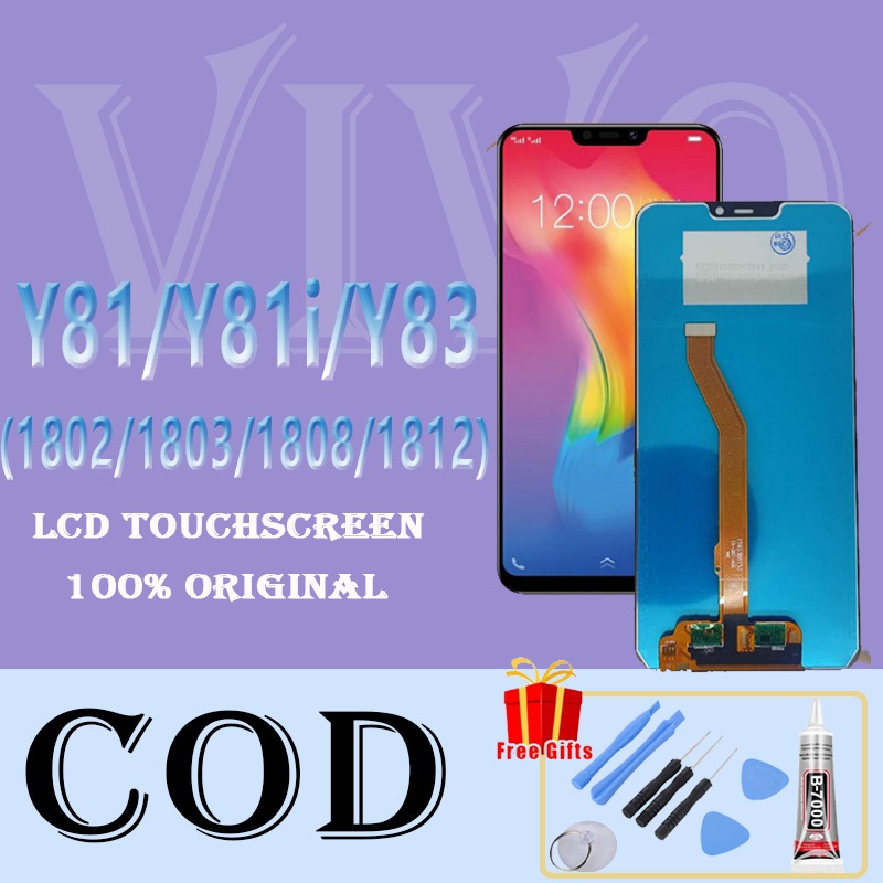 LCD FULLSET TOUCHSCREEN VIVO Y81 / Y81i / Y83 / VIVO 1802 / 1803 / 1808 / 1812 ORIGINAL100%