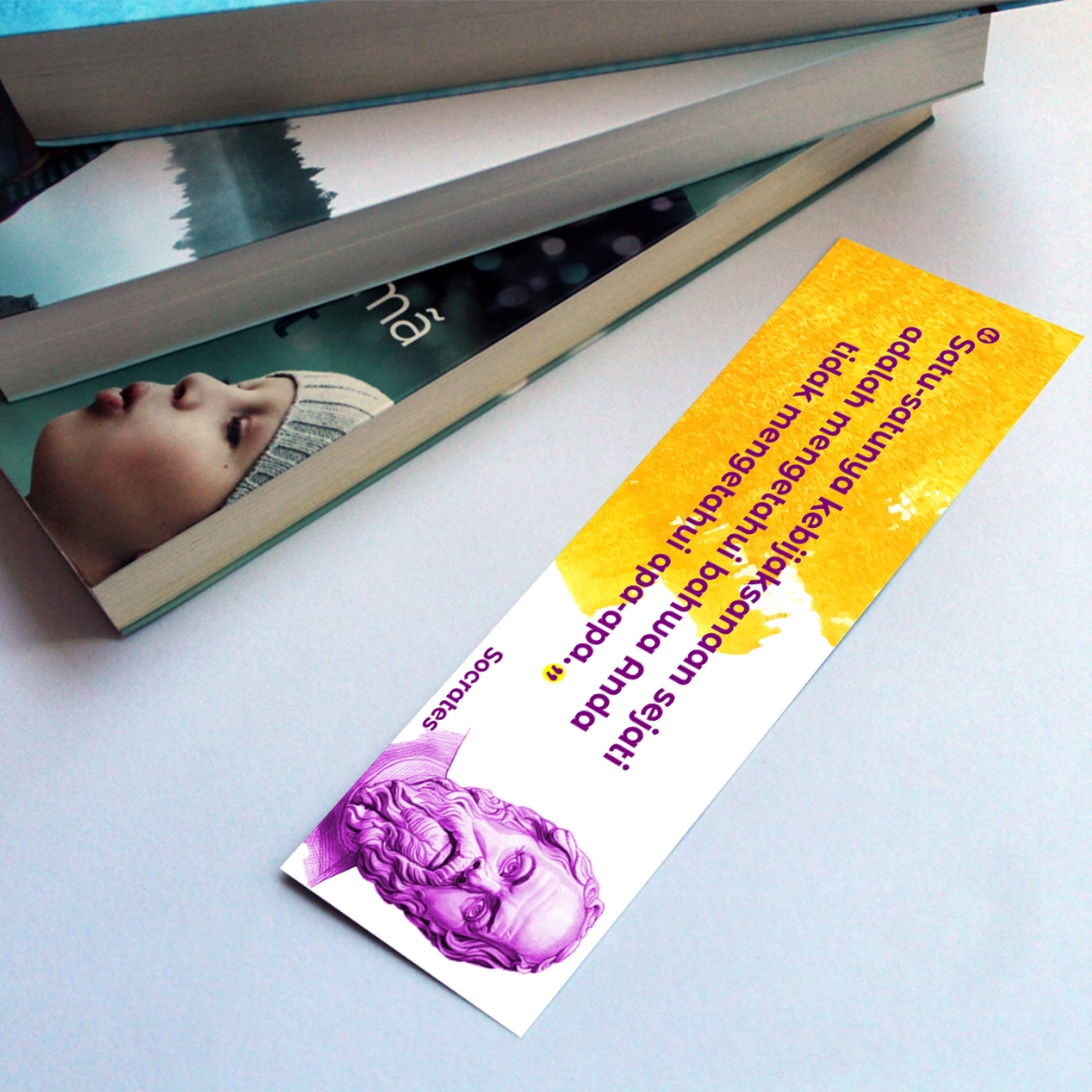 

Penanda Buku / BOOKMARK aesthetic FILSUF SERIES (SATUAN)