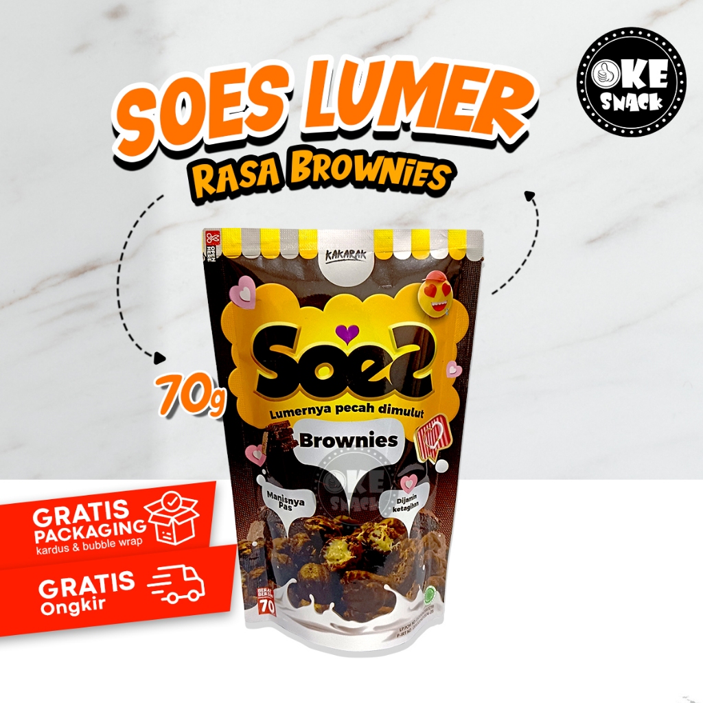 

Soes Lumer Brownies Kue Sus Kering Brownis 75 gr