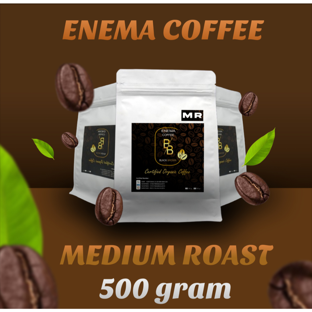 

MEDIUM ROAST ENEMA KOPI ORGANIK 500 Gram BERSERTIFIKAT