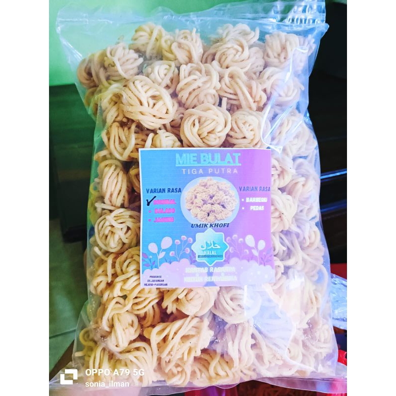 

snack mie bulat