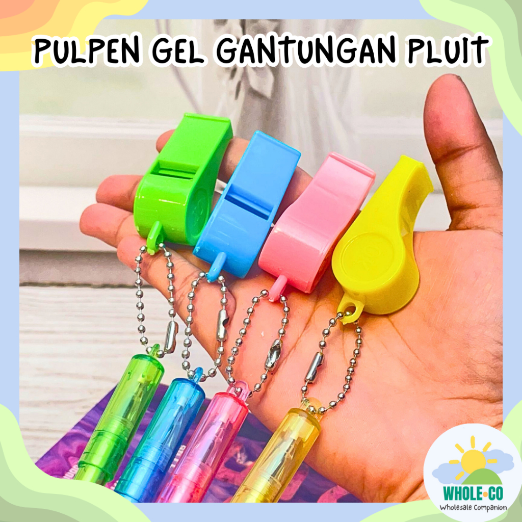 

Pulpen Gel Gantungan Pluit Premium Whistle Warna Warni Lucu Unik Imut Termurah Grosir Cod