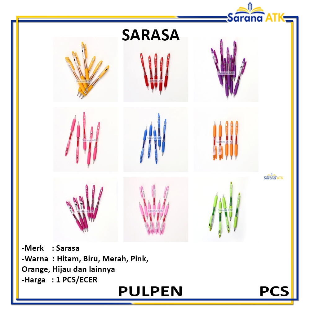 

ZEBRA - Sarasa Clip JAPAN 0.5MM Gel Ink Rollerball / Pulpen Gel - Pcs