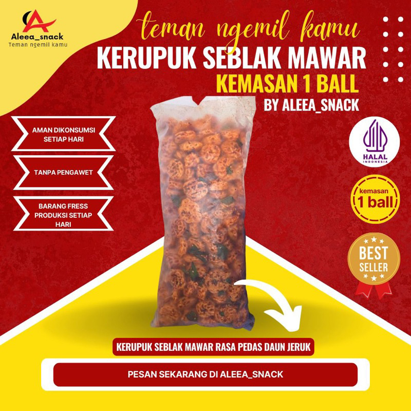 

seblak mawar seblak rafael 1ball/1 kg rasa pedas daun jeruk