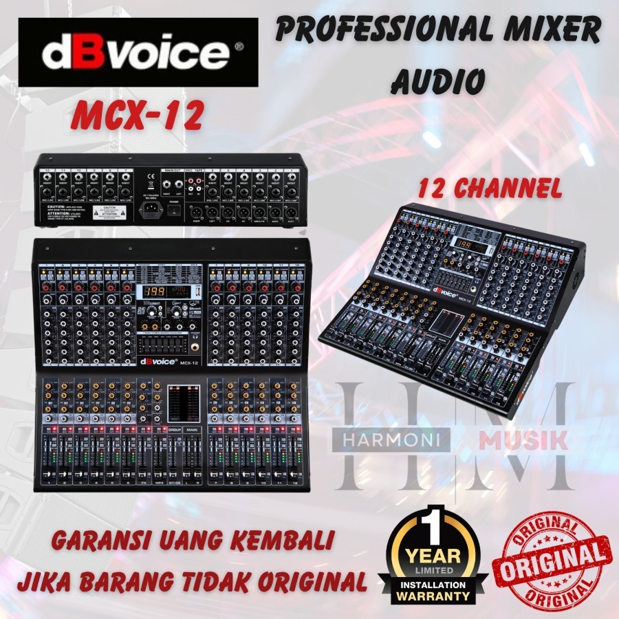 Mixer dbvoice MCX12 - MCX12 Mixer 12 channel DBVOICE - ORIGINAL