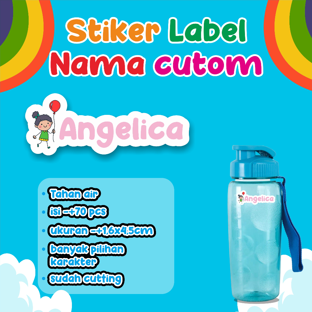 

Stiker Label // Stiker Nama Anak // Stiker Custom // Stiker Waterprof