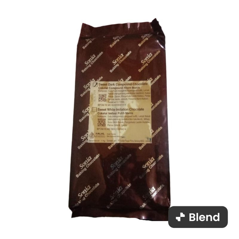 

COKLAT COMPOUND SONIA DARK 250gr - 1KG