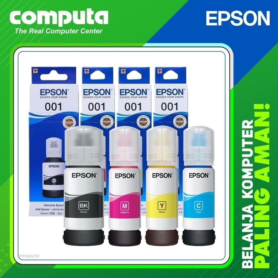 Tinta Epson 001 Printer L4150 L6160 L6170 L6190 Original